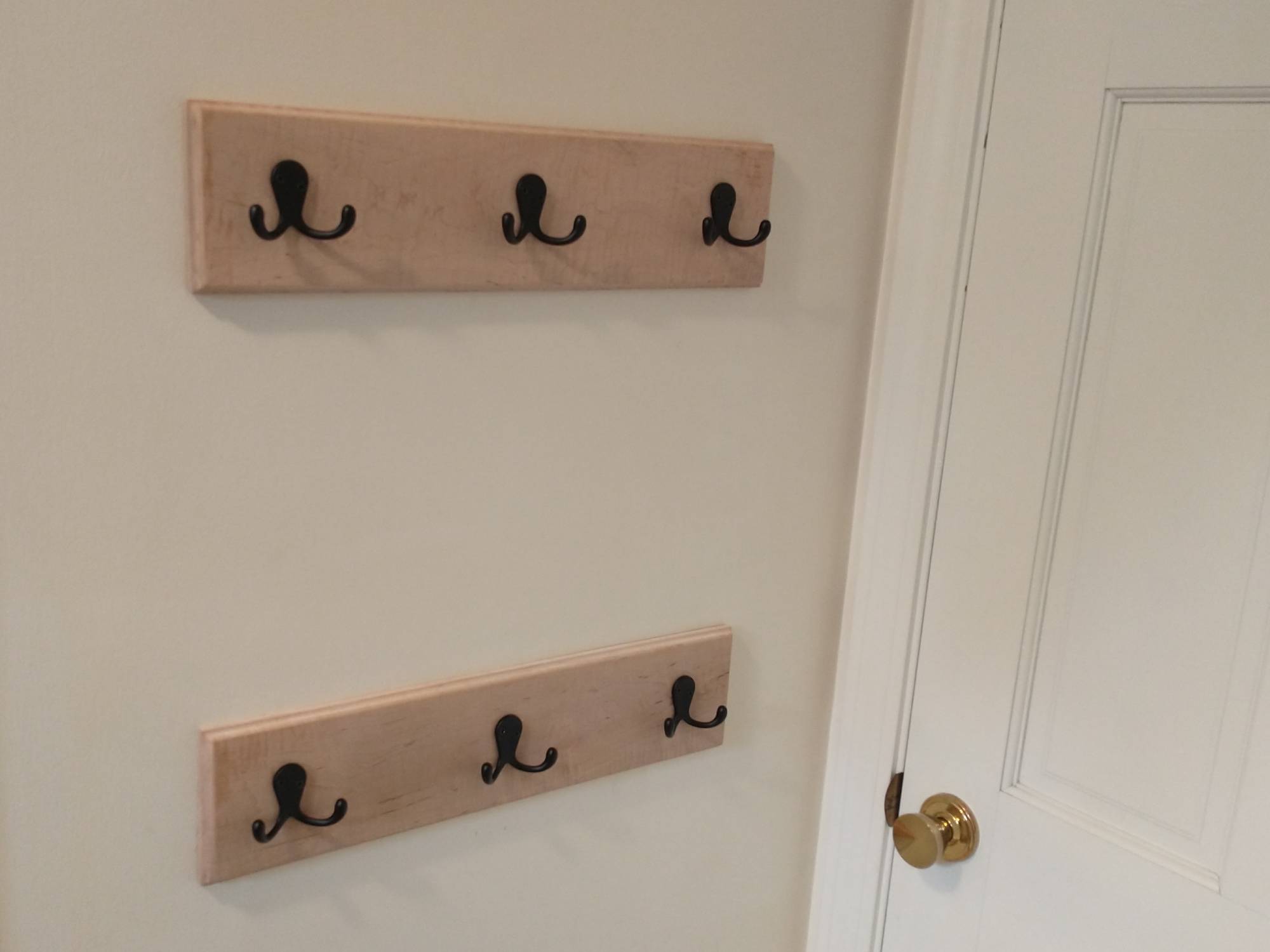 DIY Wall Mounted Vertical Coat Rack With Hooks, 50% OFF