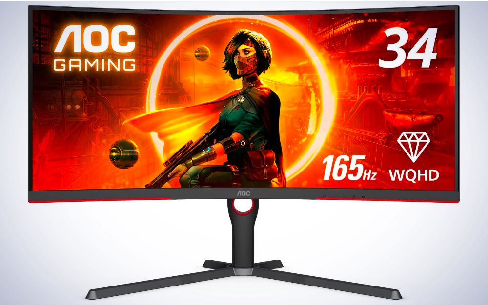 AOC CU34G2X Curved Frameless Immersive Gaming Monitor