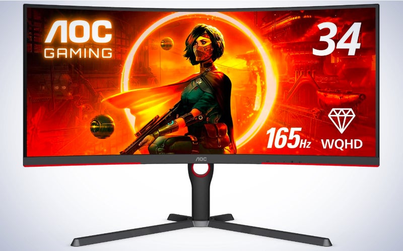 AOC CU34G2X Curved Frameless Immersive Gaming Monitor
