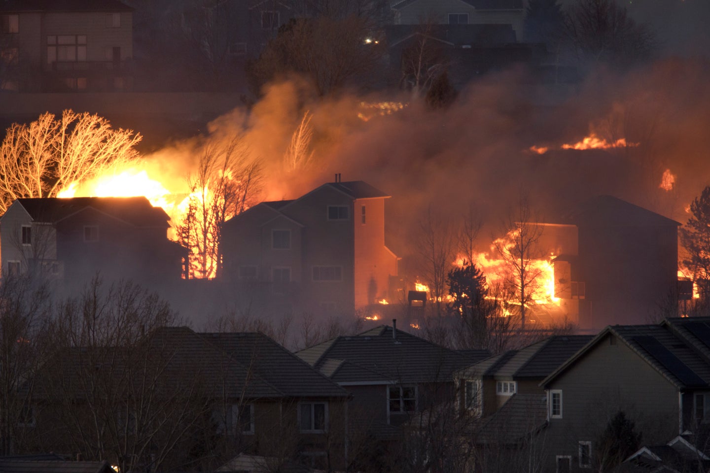 Nearly 1,000 homes were destroyed in the Denver suburbs. 