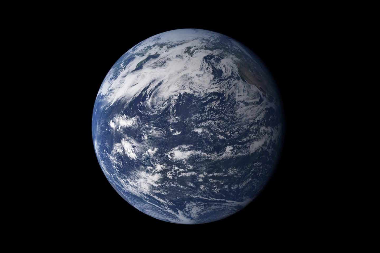 Earth viewed from space.