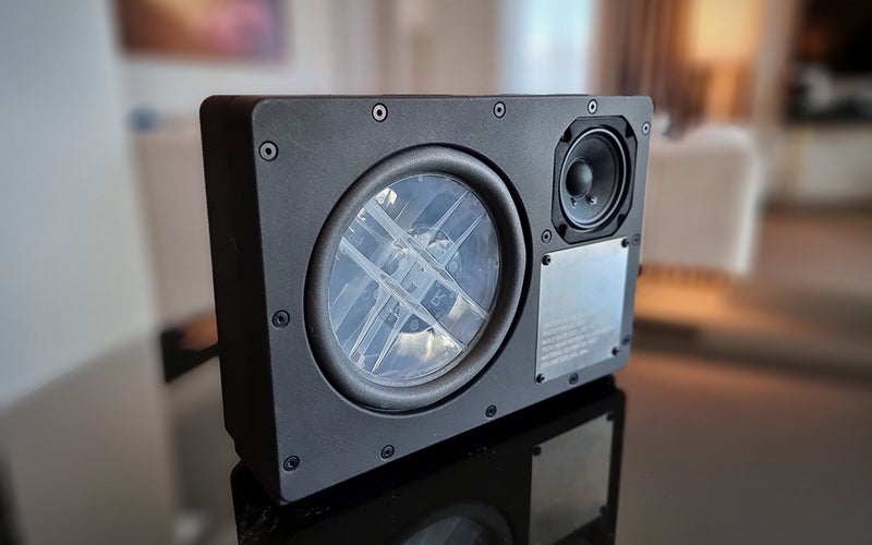 Exeger Mayht speaker prototype product image