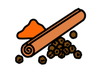 Cinnamon and other spices illustrated to show beta-caryophyllene flavor