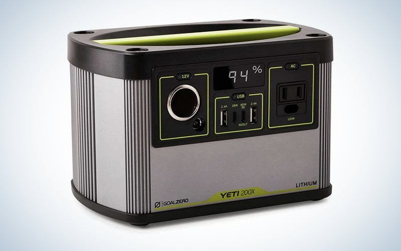 The Goal Zero Yeti 200X Portable Power Station is the best electric generator for devices
