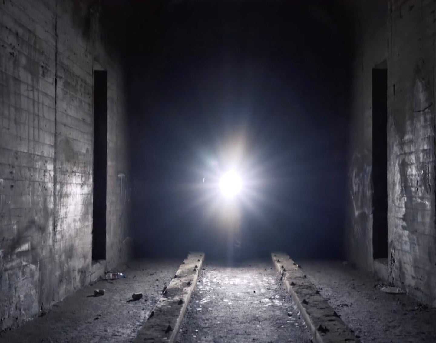 Cincinnati abandoned subway tunnel in a screenshot from a documentary
