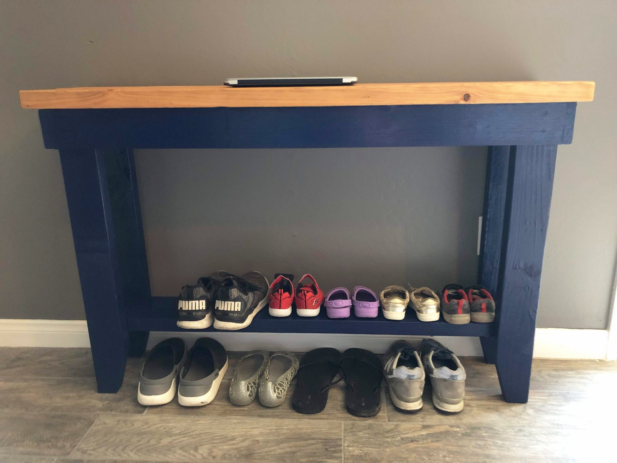 Make your entryway tidy with a DIY shoe rack thumbnail