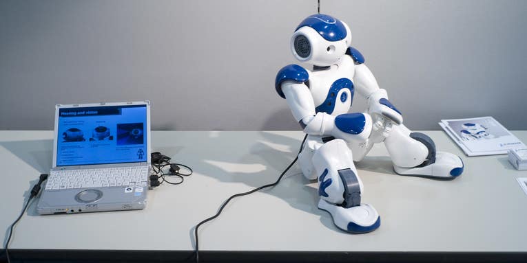 Humans are so social that we try to fit in with robots