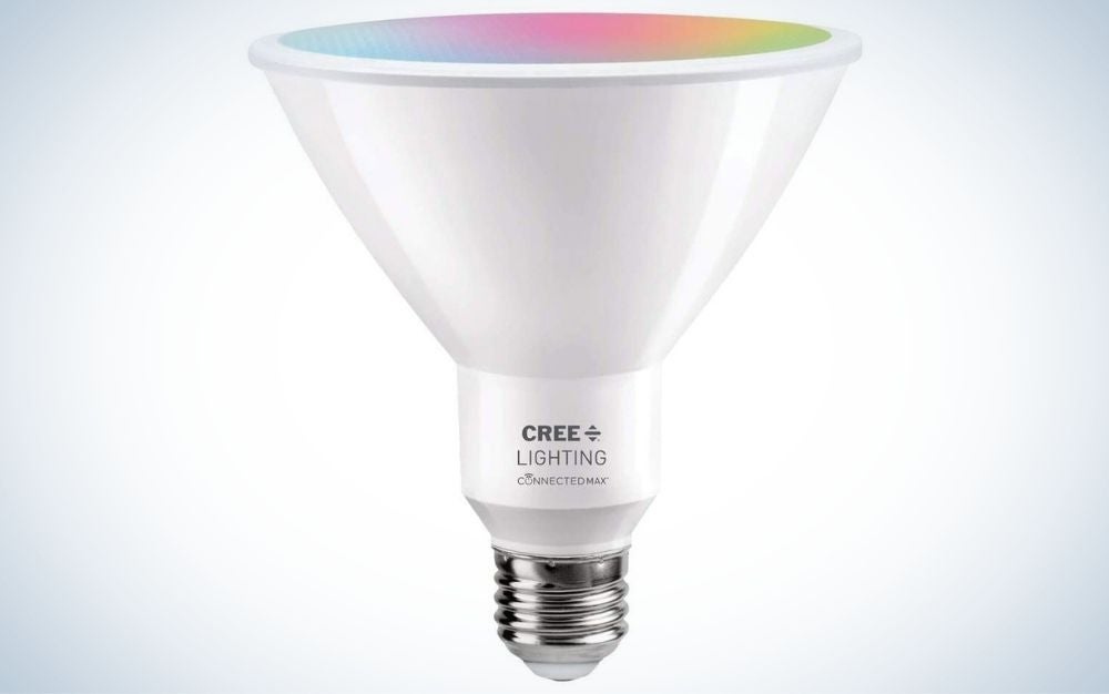 Cree Lighting PAR38 is the best outdoor smart light bulb.
