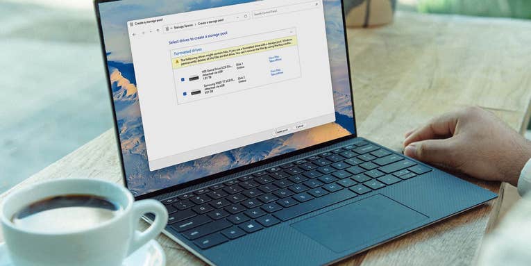 Windows’ Storage Spaces lets you combine your hard drives