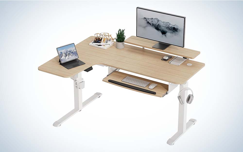 Eureka makes the best L-shaped desk overall.