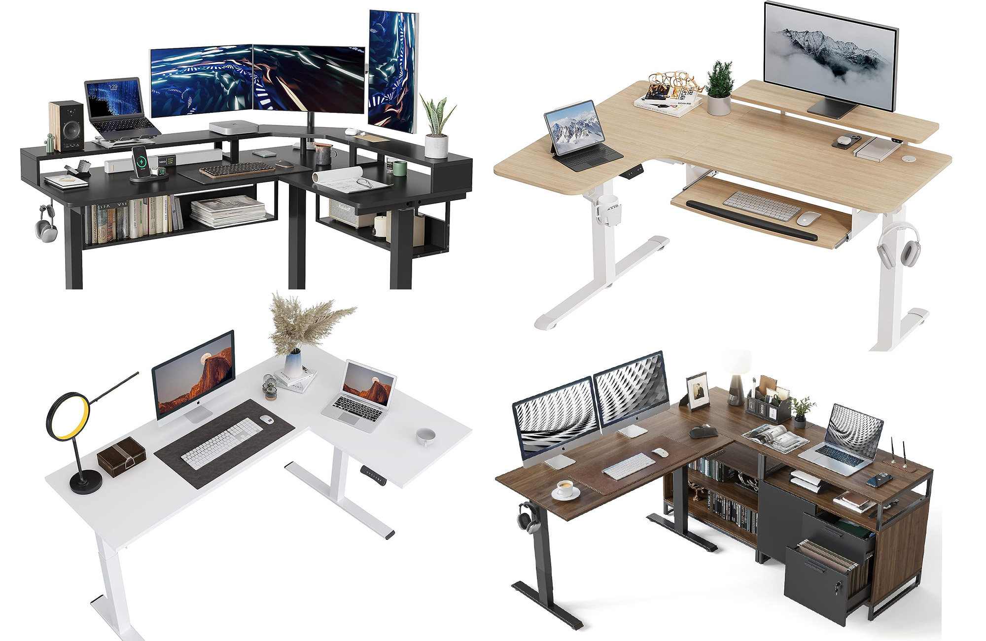 The best L-shaped desks will help you maximize your workspace.
