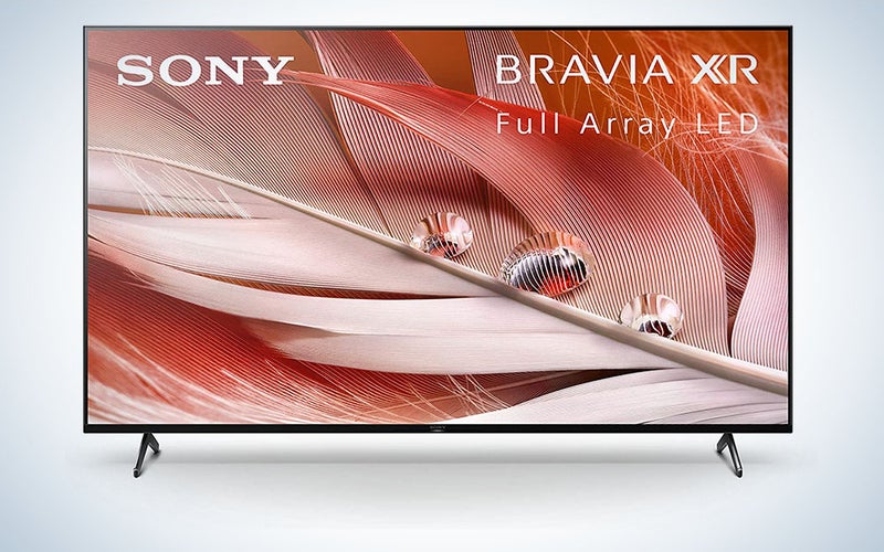 Sony 65-inch TV on a white background