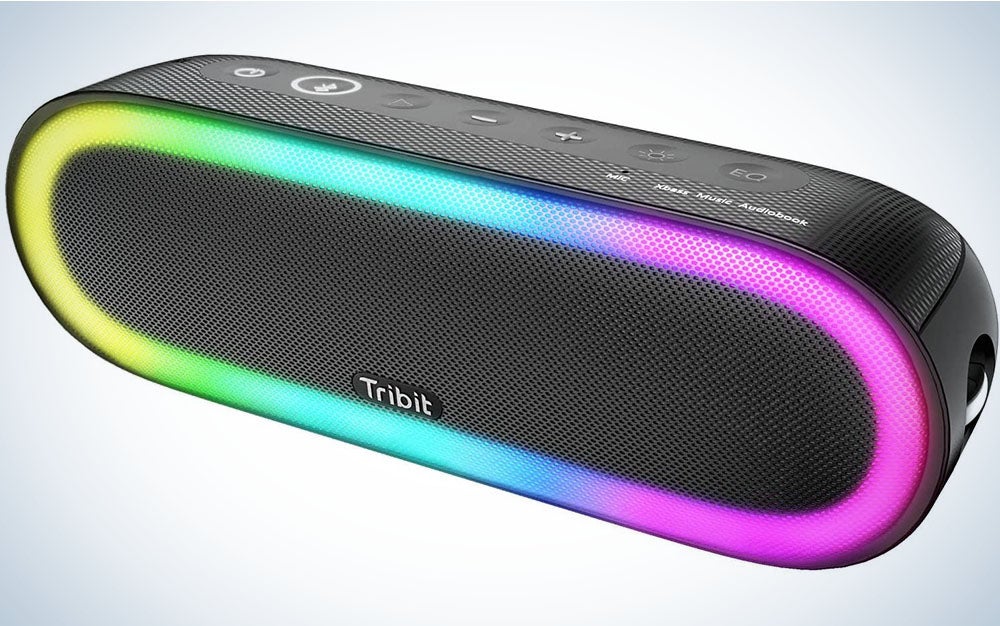 Tribit Outdoor Portable Speaker on a white background