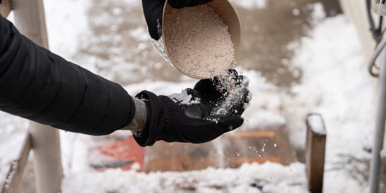 There’s a better way to use rock salt on snow