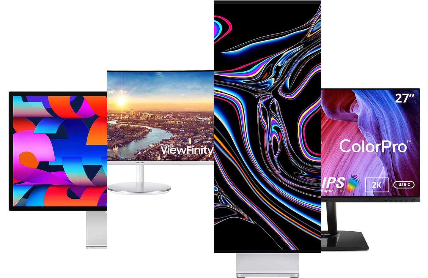 Best monitors for MacBook Pros sliced header