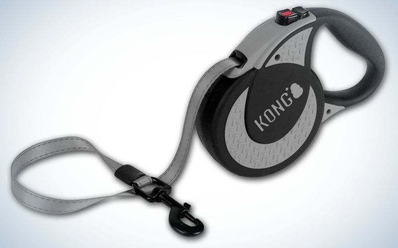KONG Ultimate Retractable Dog Leash is the best for large dogs.
