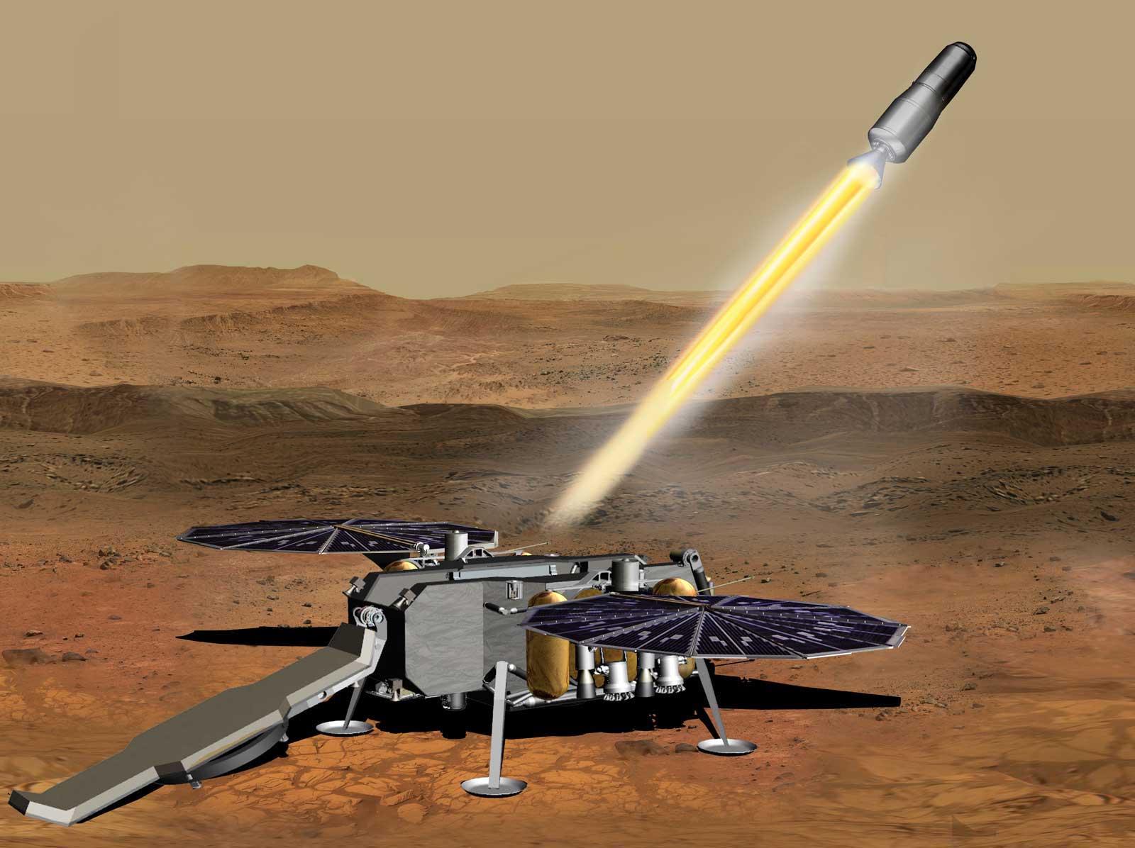 This miniature rocket could be the first NASA craft launched from Mars