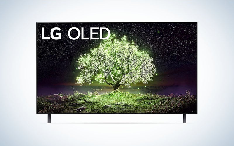 LG OLED TV on a white background