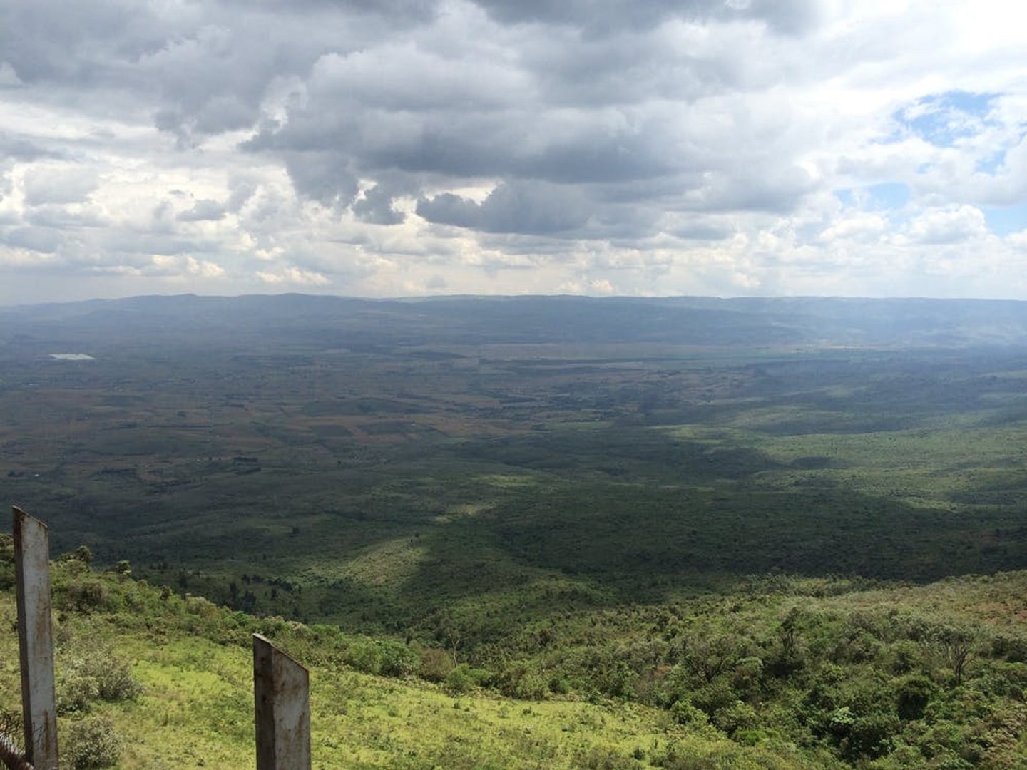 Lush green hills in the Rift Valley in East Africa
