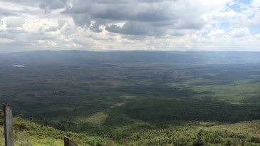 Lush green hills in the Rift Valley in East Africa