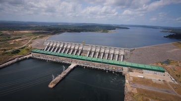 Belo Monte dam in the Amazon lowlands of Brazil