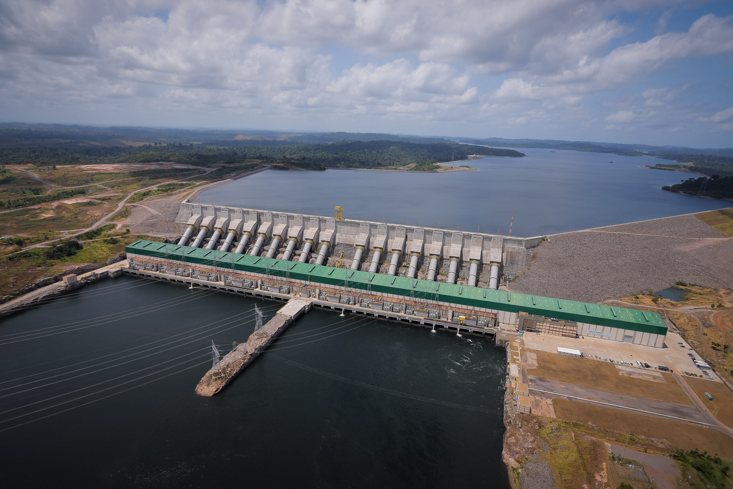 Belo Monte dam in the Amazon lowlands of Brazil