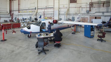 The X-57 aircraft during testing in 2020.