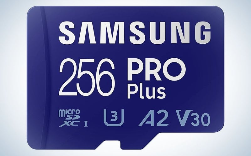 Samsung Pro Plus + Adapter 256GB microSDXC 256GB is the best for video.