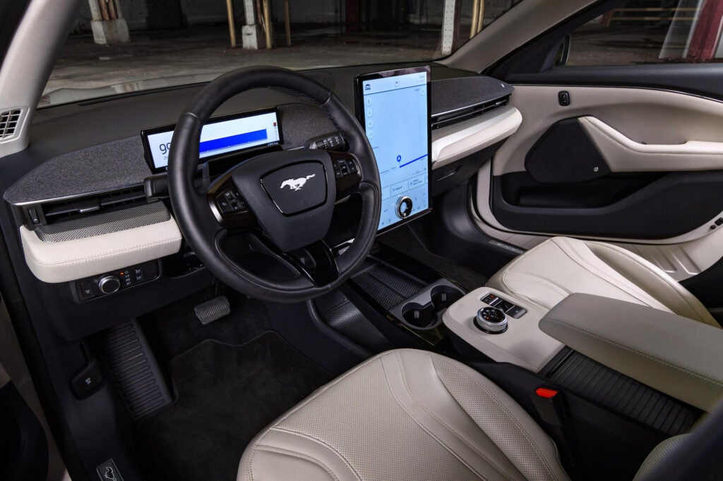 the Ford Mach-E GT interior