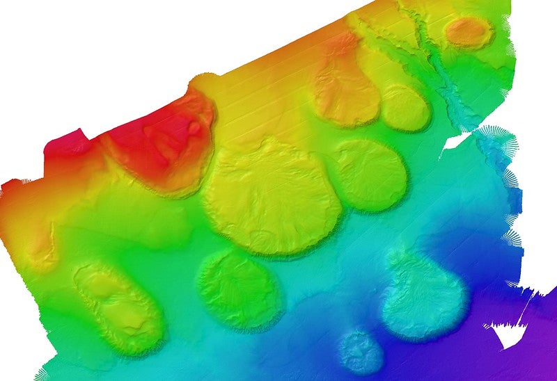 A heat map of underwater geography