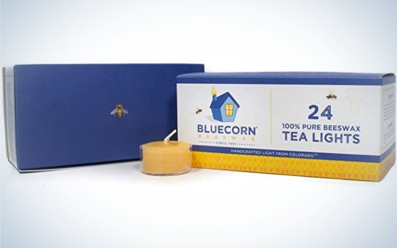 Bluecorn Beeswax 100% Pure Beeswax Tea Lights