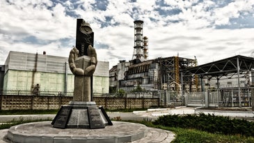 Chernobyl after the nuclear disaster and before Russia's invasion.