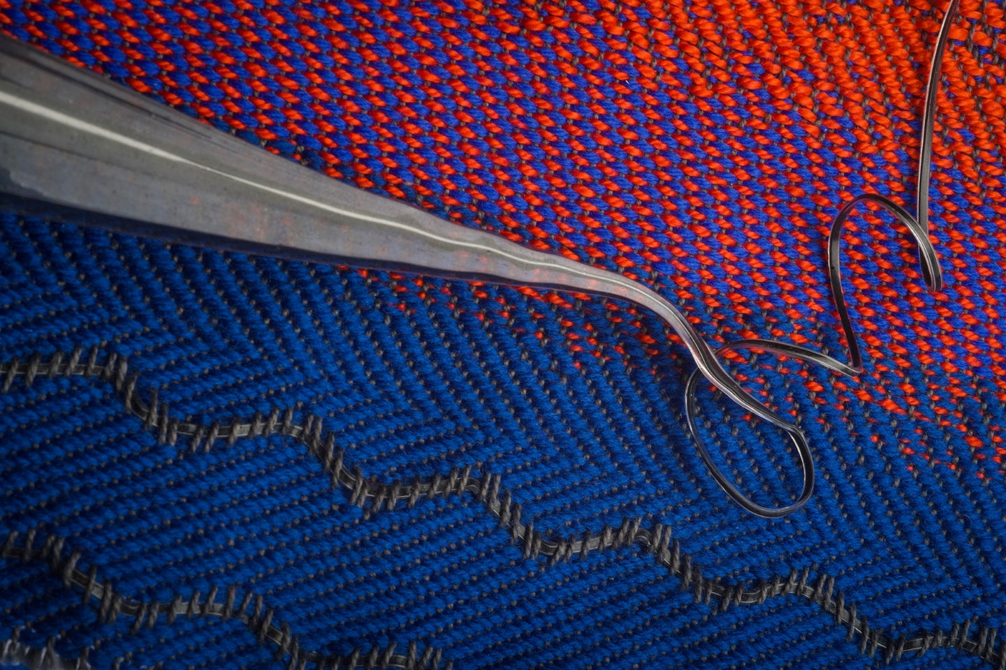 A piezoelectric thread woven into regular fabric
