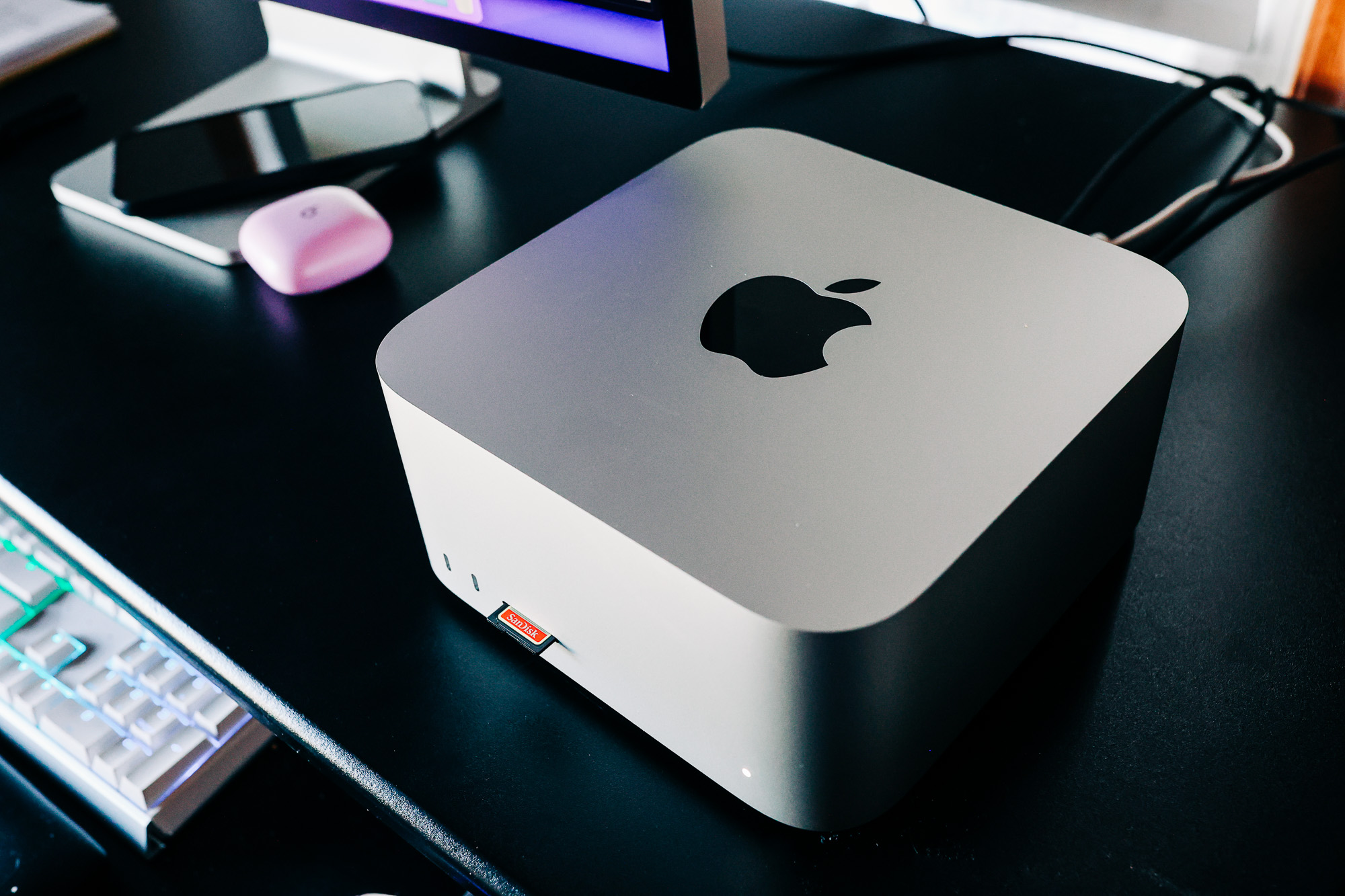 Mac Studio sitting on a desk