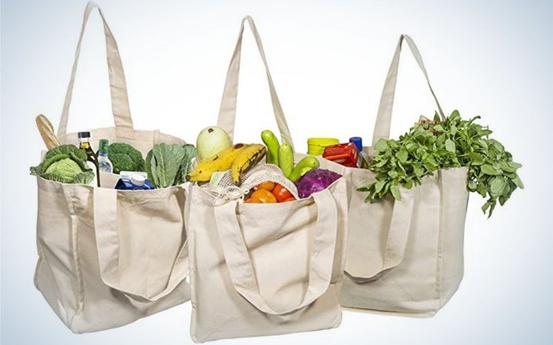 Organic Cotton Mart Store Grocery Bags