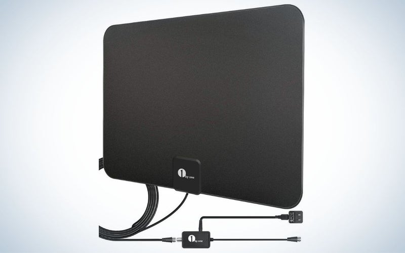 1byone Digital Amplified Indoor HDTV Antenna is the best budget TV antenna.