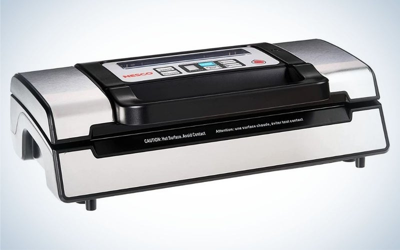 Nesco VS-12 Deluxe is the best vacuum sealer with food saver settings.