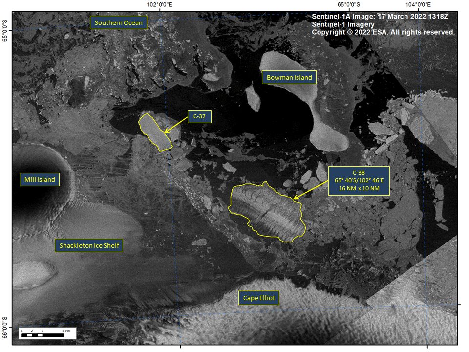 C-38, or almost all that was left of the Conger Ice Shelf, has collapsed as of mid-March.