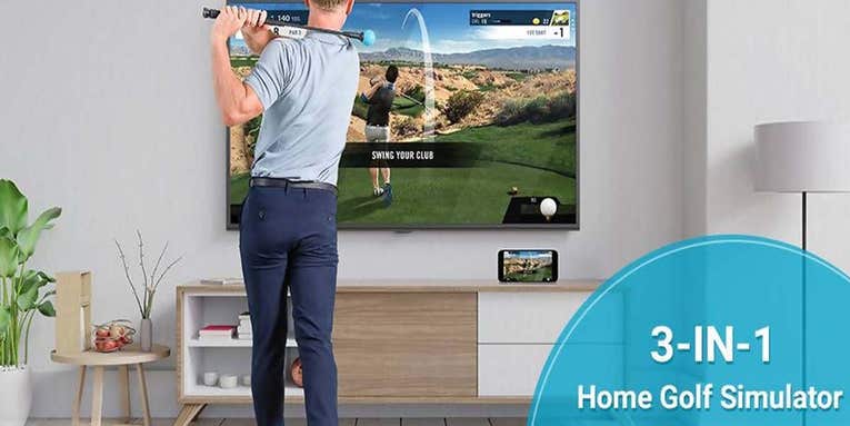 Enjoy an extra $30 off with this golf simulator that lets you recreate the TopGolf experience at home