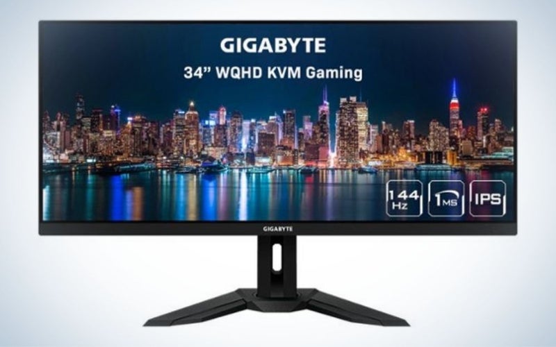 Gigabyte M34WQ is the best budget ultrawide gaming monitor.