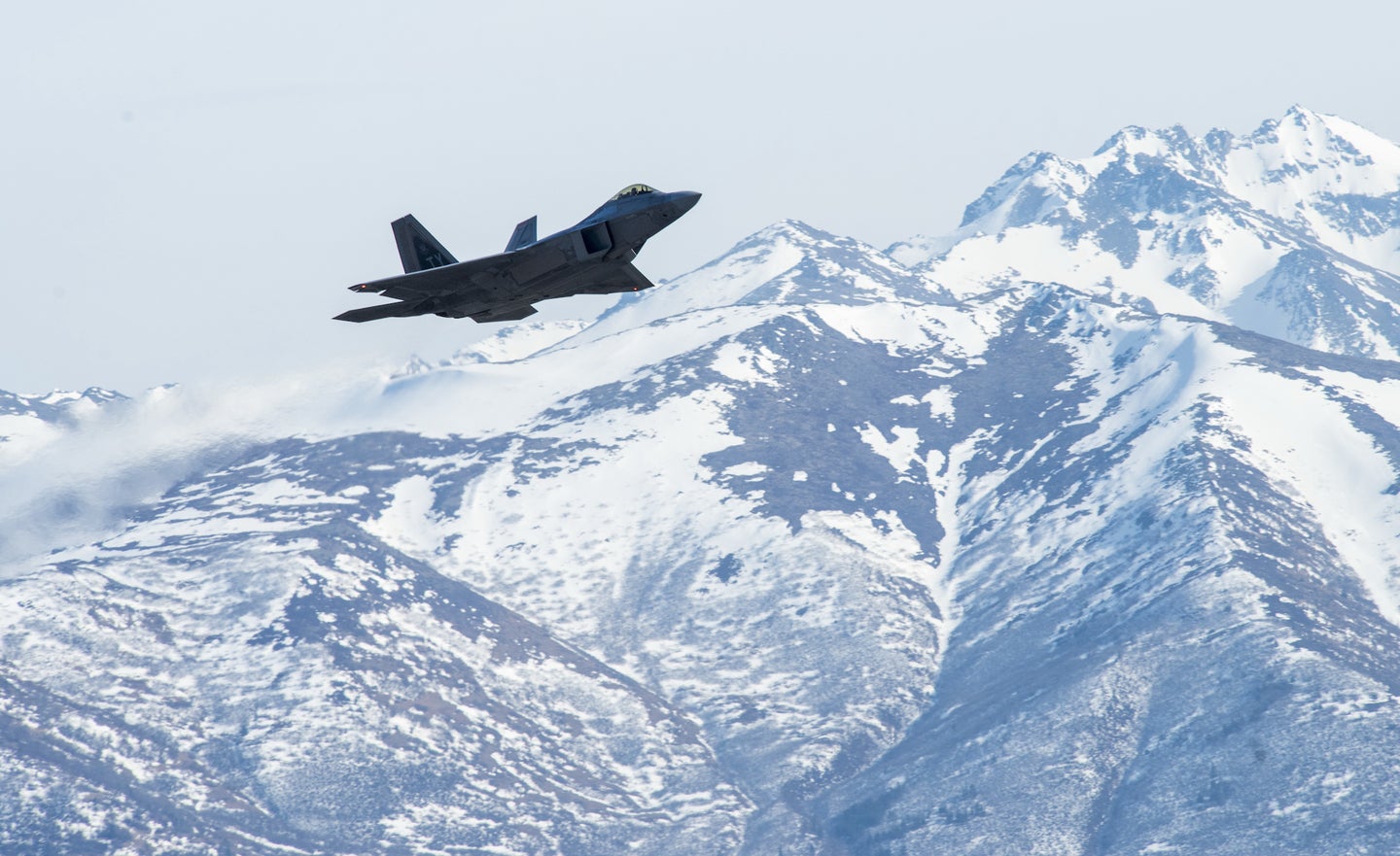 An F-22 in Alaska in 2019.