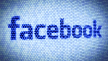 facebook logo on computer screen