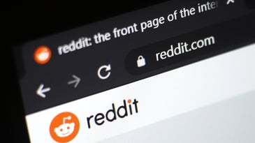 A close-up of Reddit in the Google Chrome browser on a laptop.