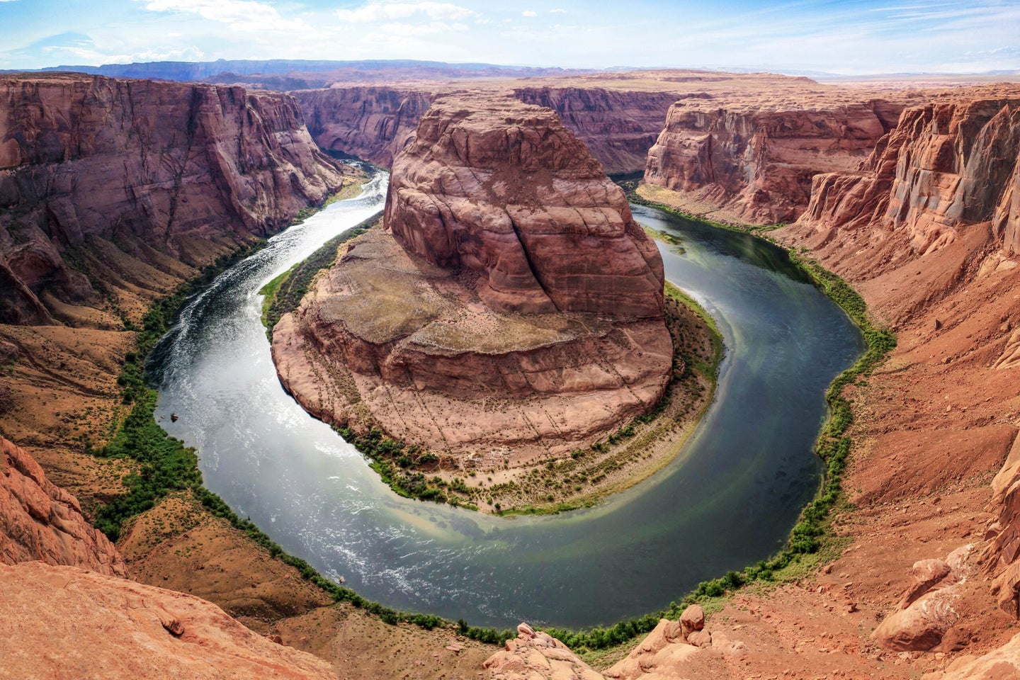 The Horseshoe Bend in the Colorado River.