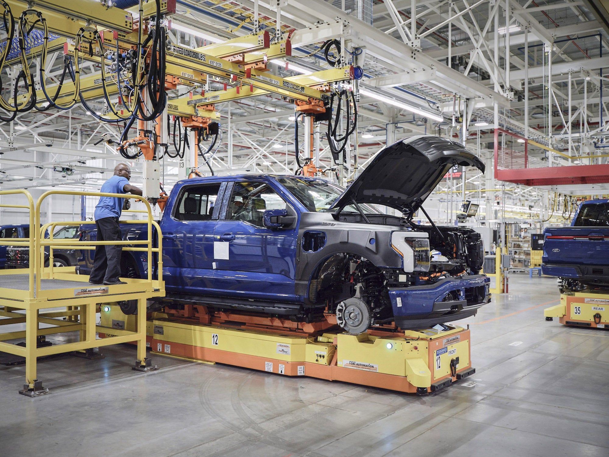 Ford’s electric F-150 Lightning now rolling off the line