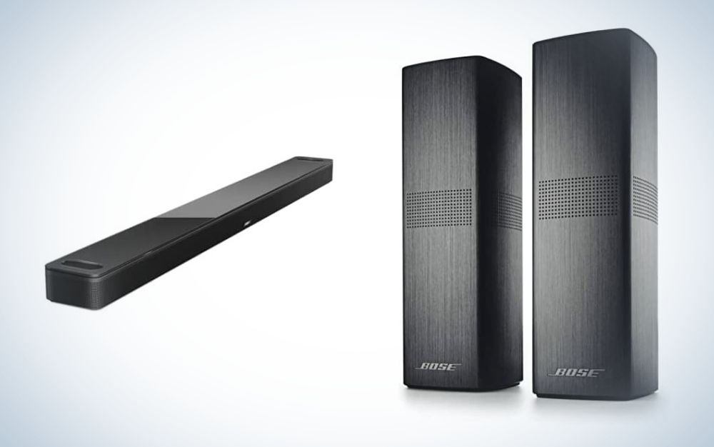 Bose Smart Soundbar 900 with Bose Surround Speakers 700 is the best surround sound system.