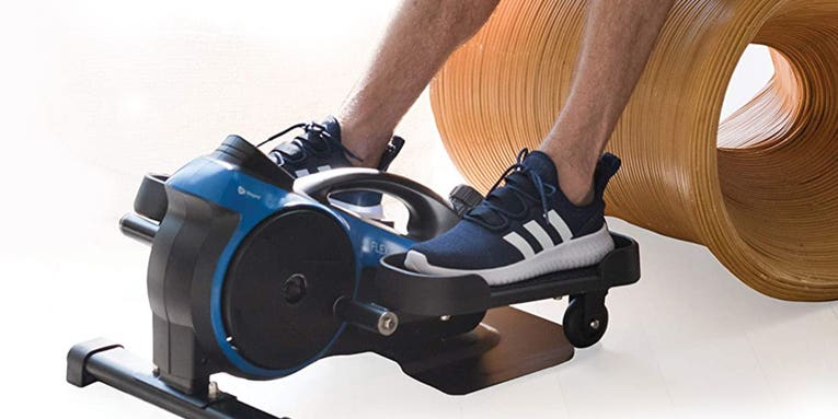 Squeeze in a workout every day with this under-desk mini elliptical