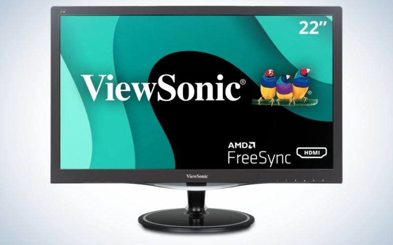 ViewSonic VX2257-MHD is the best budget monitor for eye strain.