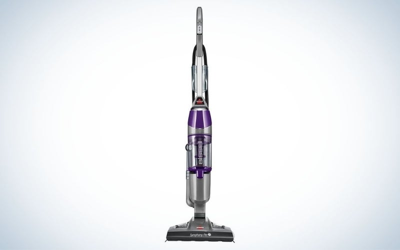 Bissell Symphony Pet Steam Mop and Vacuum is the best vacuum mop combo with steam.