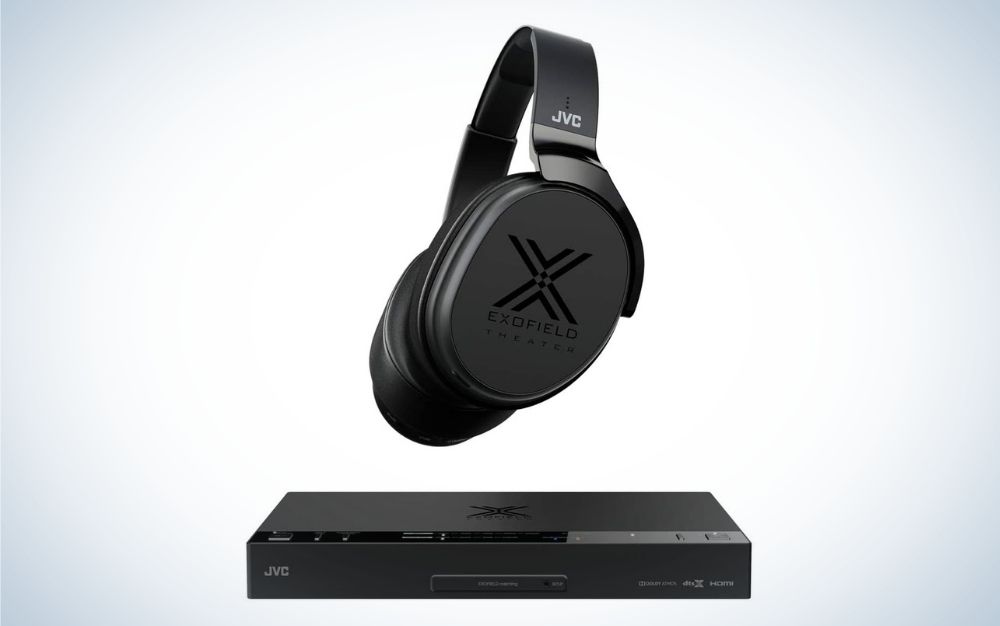 JVC Exofield Personal Home Theater System is the best cinephile wireless headphone for TV.